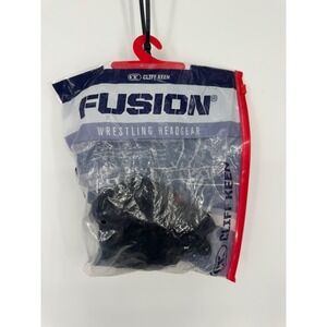 NWT Cliff Keen Fusion Headgear Youth‎ One Size All-Blacked Athletic Wrestling
